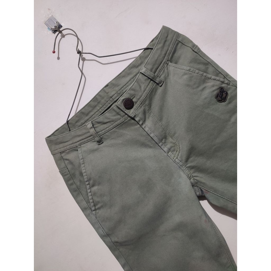 HIJAU Jeep Spirit Army Green Soft Jeans Short Pants