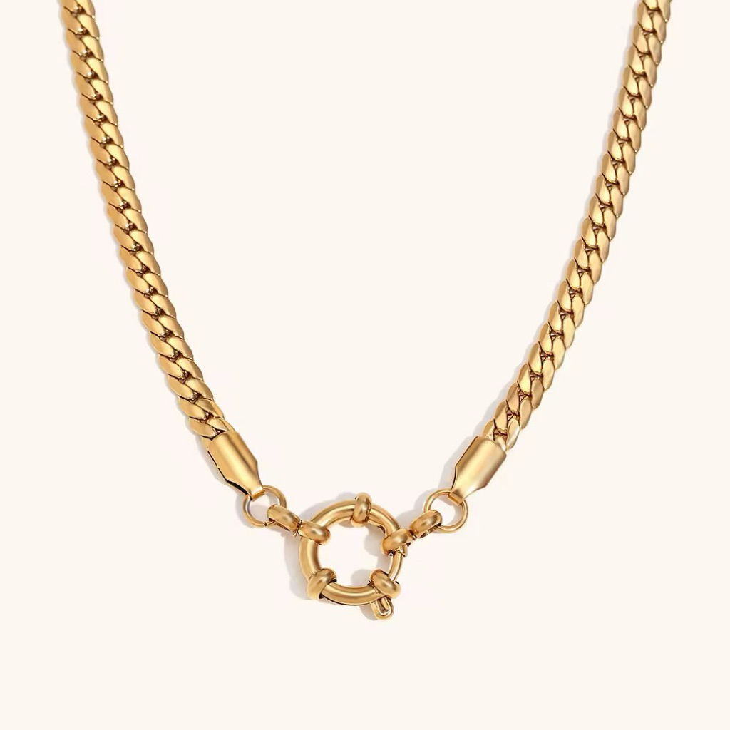 สร้อยคอจี้ DIY - สแตนเลส (เคลือบ PVD ทองแท้ 18K)