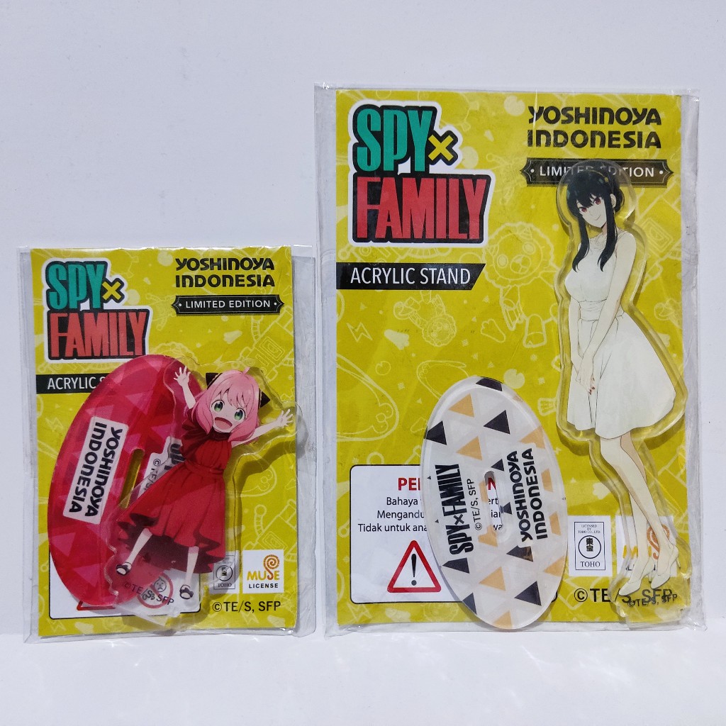 SPY x FAMILY x Yoshinoya Indonesia Acrylic Stand Party Theme - Anya / Yor Forger
