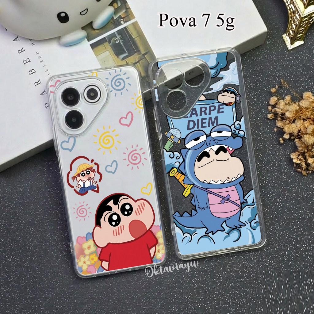 เคสใส Hp Tecno Pova 7 5g 2 Neo 2 6 5 Neo 5 3 5g 4 Pro 6 Pro Camon 40 Spark Go 1 Softcase Custom N 19