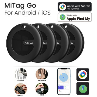 (Untuk Android / iOS ) 1-4PCS  Mili MiTag Android Smart Tag - Pelacak Bluetooth Anti Lost untuk Kunci, Tas, Dompet, Compatible dengan Find My Device, IP67 Waterproof, Baterainya Tahan Lama
