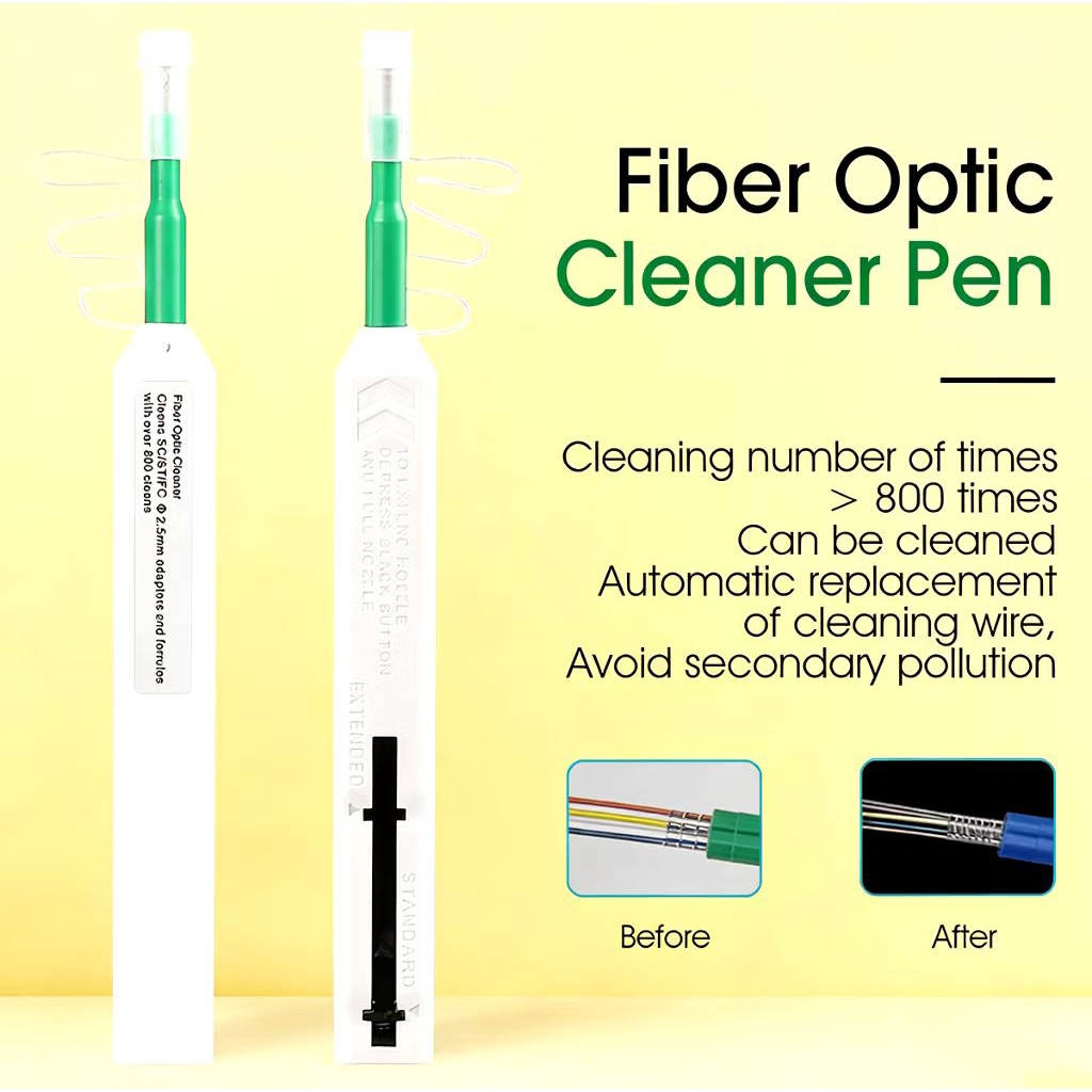 PEN FIBER OPTIC CLEANER / ONE CLICK CLEANER SC PEN CONNECTOR FIBER OPTIC