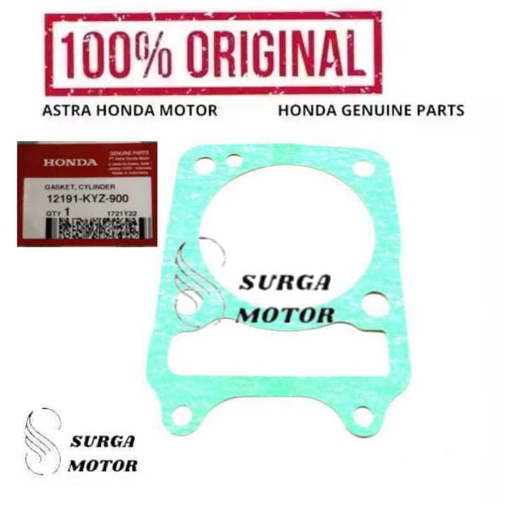MESIN ปะเก็นกระบอกเครื่องยนต์รถจักรยานยนต์ Supra X 125 FI Supra X 125 Helm In Blade 12191KYZ900 1219