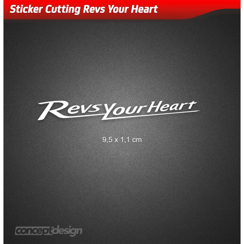 Revs Your Heart Cutting Sticker