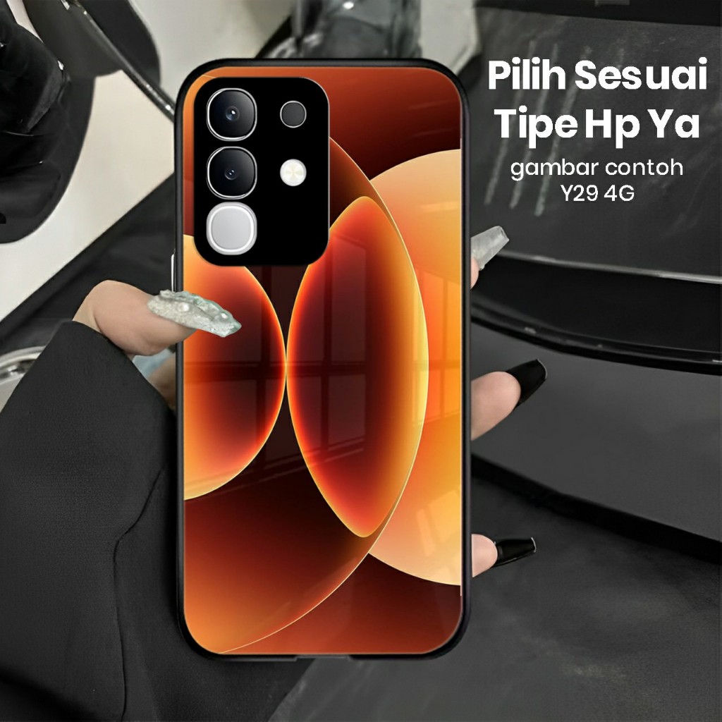 เคส VIVO Y29 4G - Softcase - เคสล่าสุด - เคส VIVO Y29 4G glass softcase (U 675)