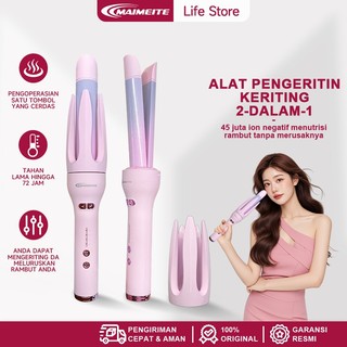 MAIMEITE Catokan Keriting Otomatis  2 In 1 Catokan Rambut Otomatis  Hair Straightener Keriting Rambut Desain Otomatis Anti Panas