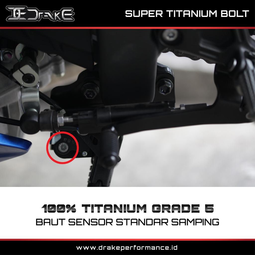 Drake Titanium Bolt Side Stand Sensor ZX25RR ZX 25RR ZX25R ZX 25R เดิม