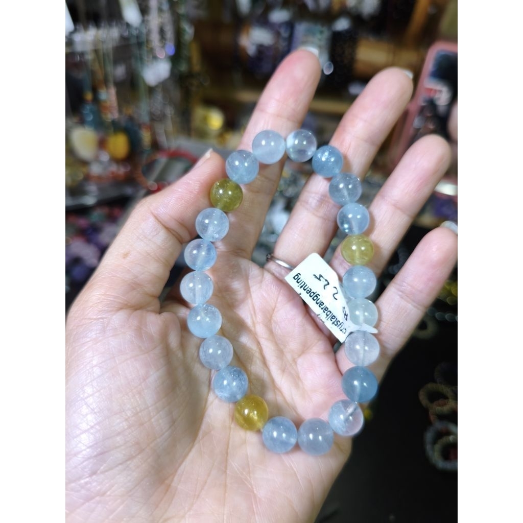 CERTIFIED CRYSTAL AQUAMARINE BRACELET