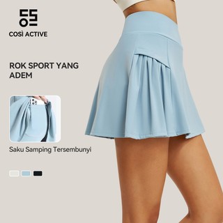 COSI ACTIVE Celana Pendek Olahraga Memiliki Lipatan Di Kedua Sisi Cocok Untuk Olahraga Seperti Golf Dan Teni Padel