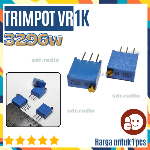3296W 102 1K 1 กิโลโอห์มมัลติเทิร์น adj Trimmer potentiometer 3296 หม้อ