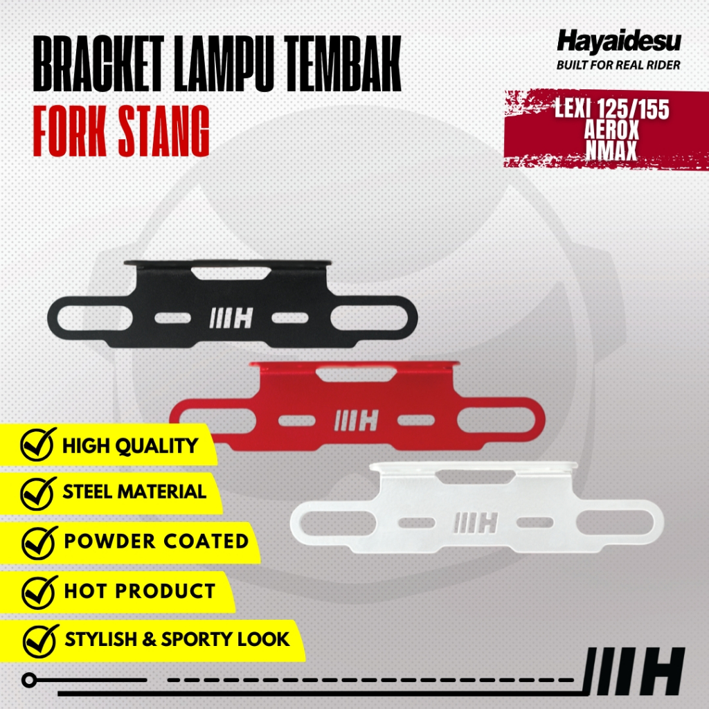 Hayidesu Bracket Spotlight FORK STANG ขาตั้งบาร์ ตัวยึดสปอตไลท์ NMAX LEXI AEROX