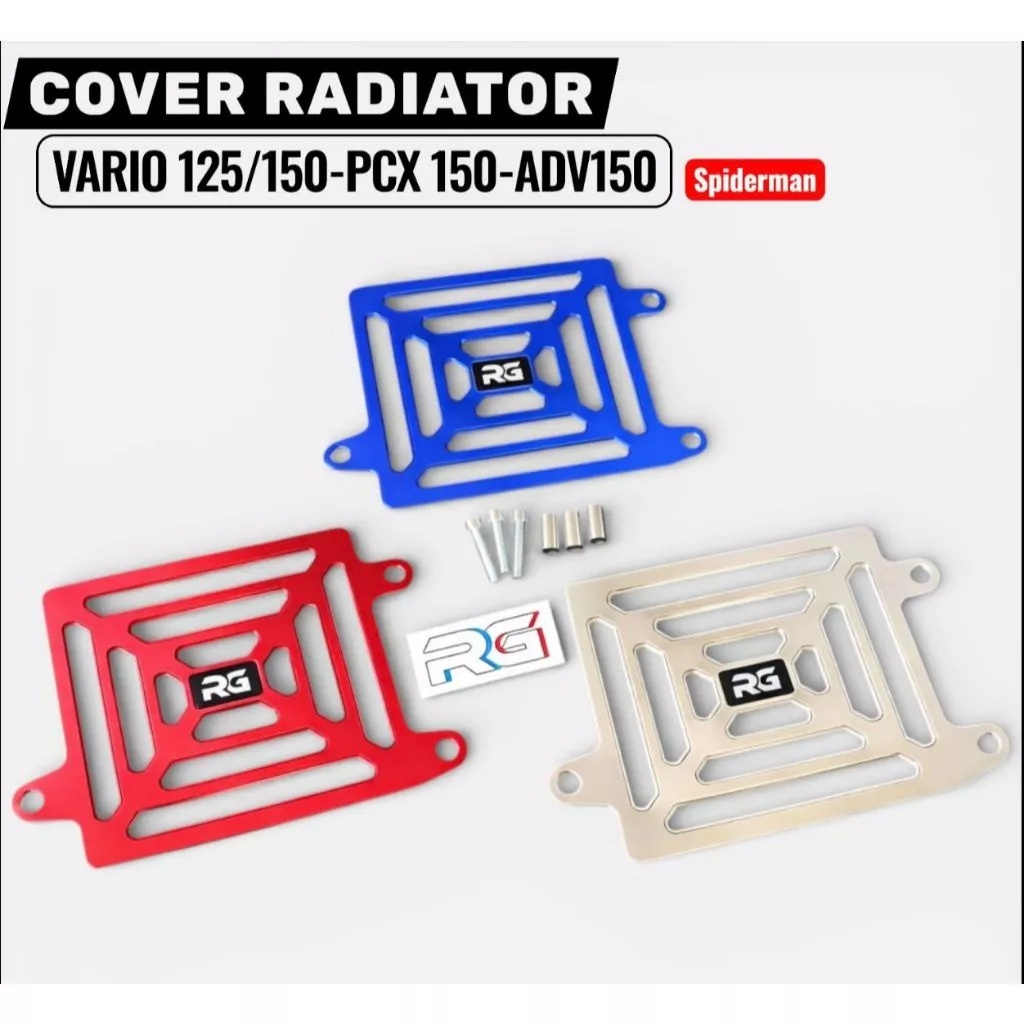 ฝาครอบหม้อน้ํา RG spider Full CNC อลูมิเนียม vario 125 150 pnp pcx 150 adv 150 ฝาครอบหม้อน้ํา vario 