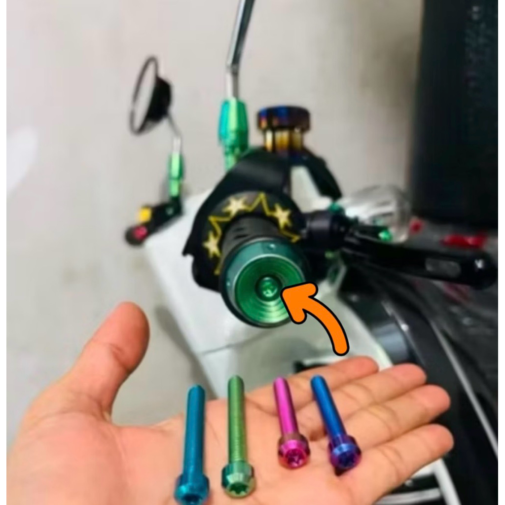 BOLT TITANIUM สําหรับ HANDLEBAR ราคาเหล็ก 2 BOLT