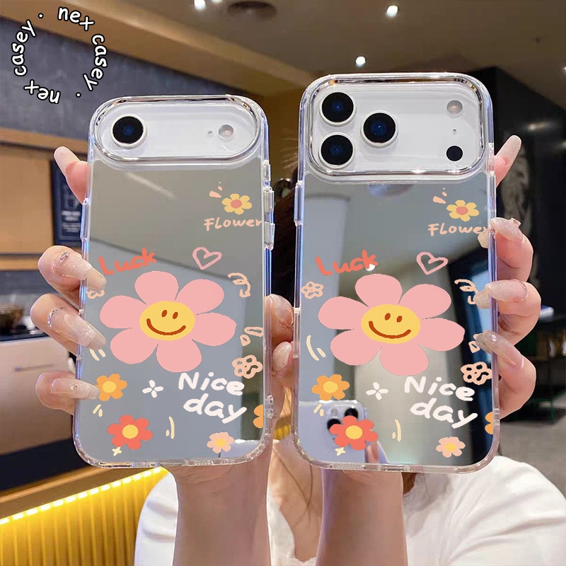 SILICONE HEBE CASE LUCKY SMILE FLOWERS สําหรับ VIVO Y02 Y02A Y02T Y03 Y03T Y04 Y12 Y15S Y16 Y17S Y19