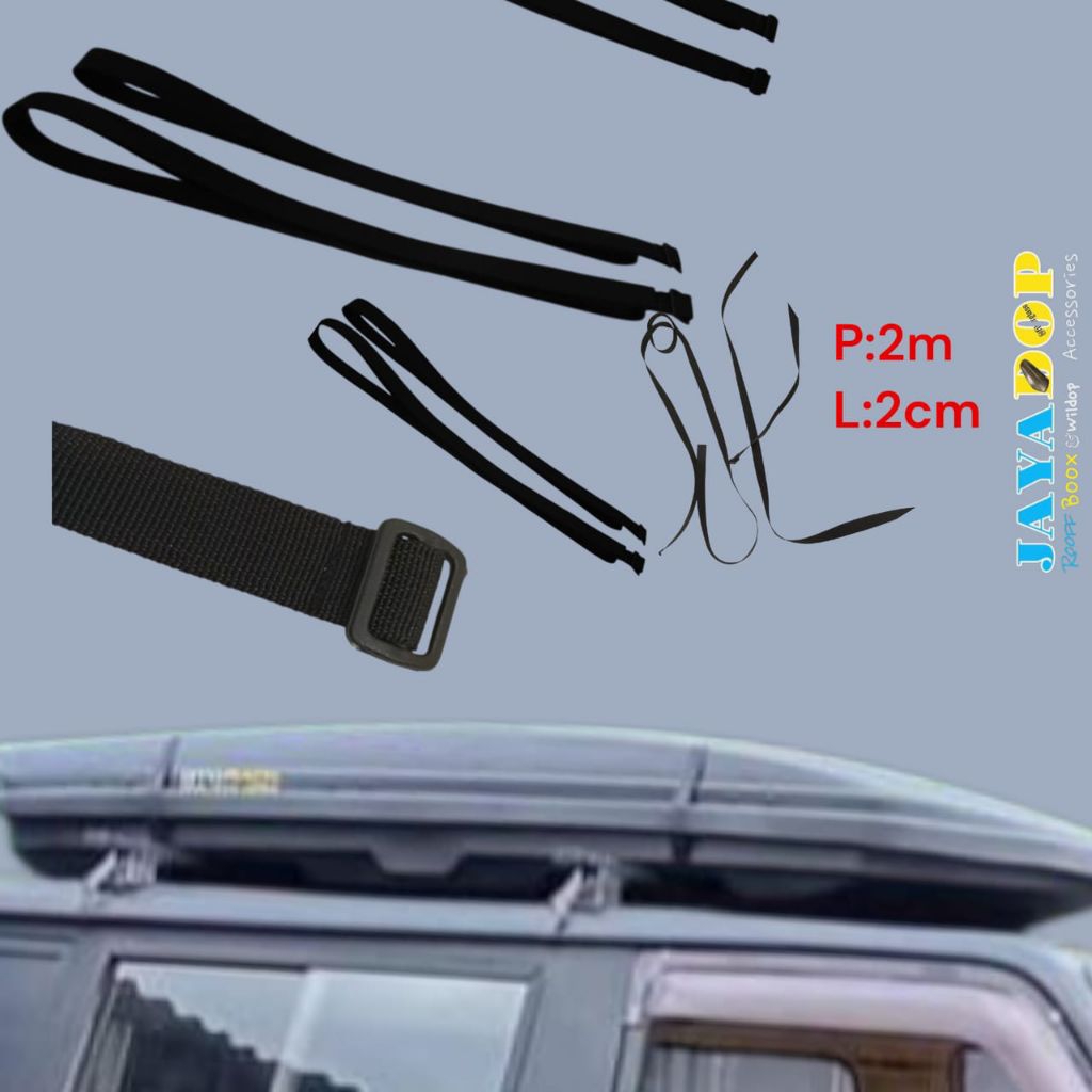 ROOFBOX SAFETY BELT WEBING ROPE กล่องหลังคา 2 ม. (2 ชิ้น/2 ชิ้น)