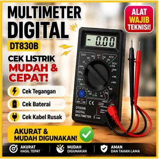 MULTIMETER DIGITAL DT830B / AVOMETER / MULTITESTER LISTRIK AC DC AKURAT
