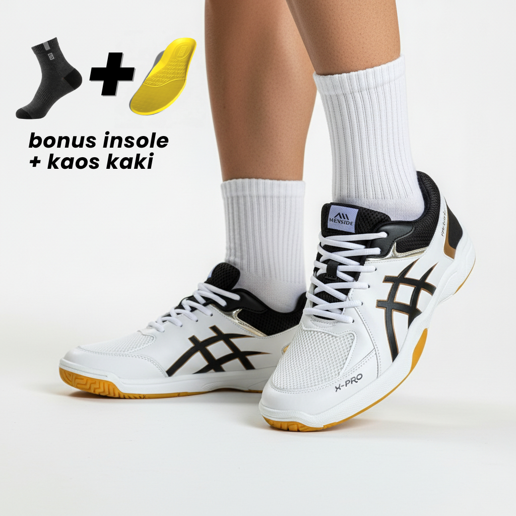 Menside X-PRO Series รองเท้ากีฬาวอลเลย์บอลสําหรับวิ่งออกกําลังกายสําหรับผู้ชายและผู้หญิง (พร้อมขนาด 