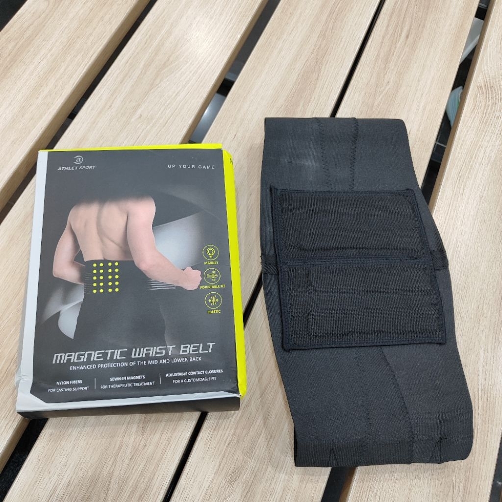 Magnetic Waist Belt - ATHLET Sport Waist Belt - สีดํา [21022021] - ต้นฉบับ