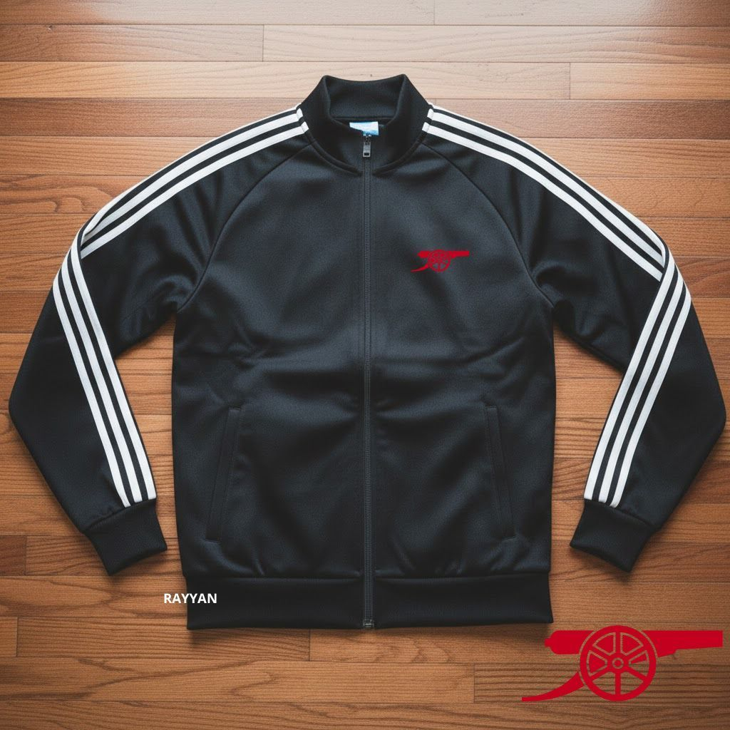 Unisex Tracktop Jacket Footbal Club Top Europe / Arsenal World Motif Hand List Sz M-XL - Sports / ยิ