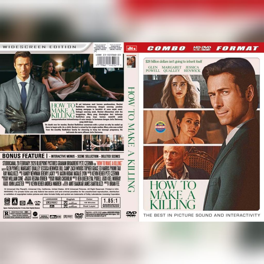 DVD วิธีสร้าง Killing 2026 (Glen Powell)