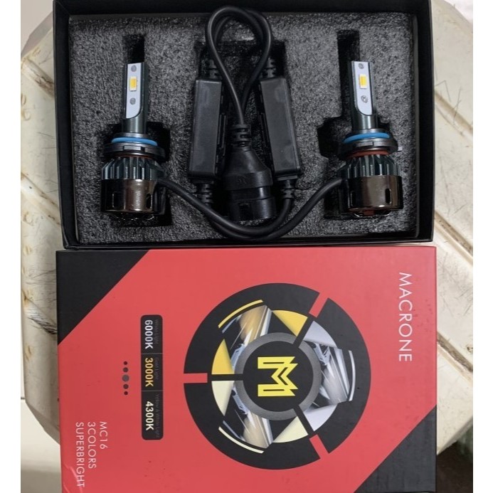 H11 Macrone MC16 ไฟ LED รถยนต์ 3 สี