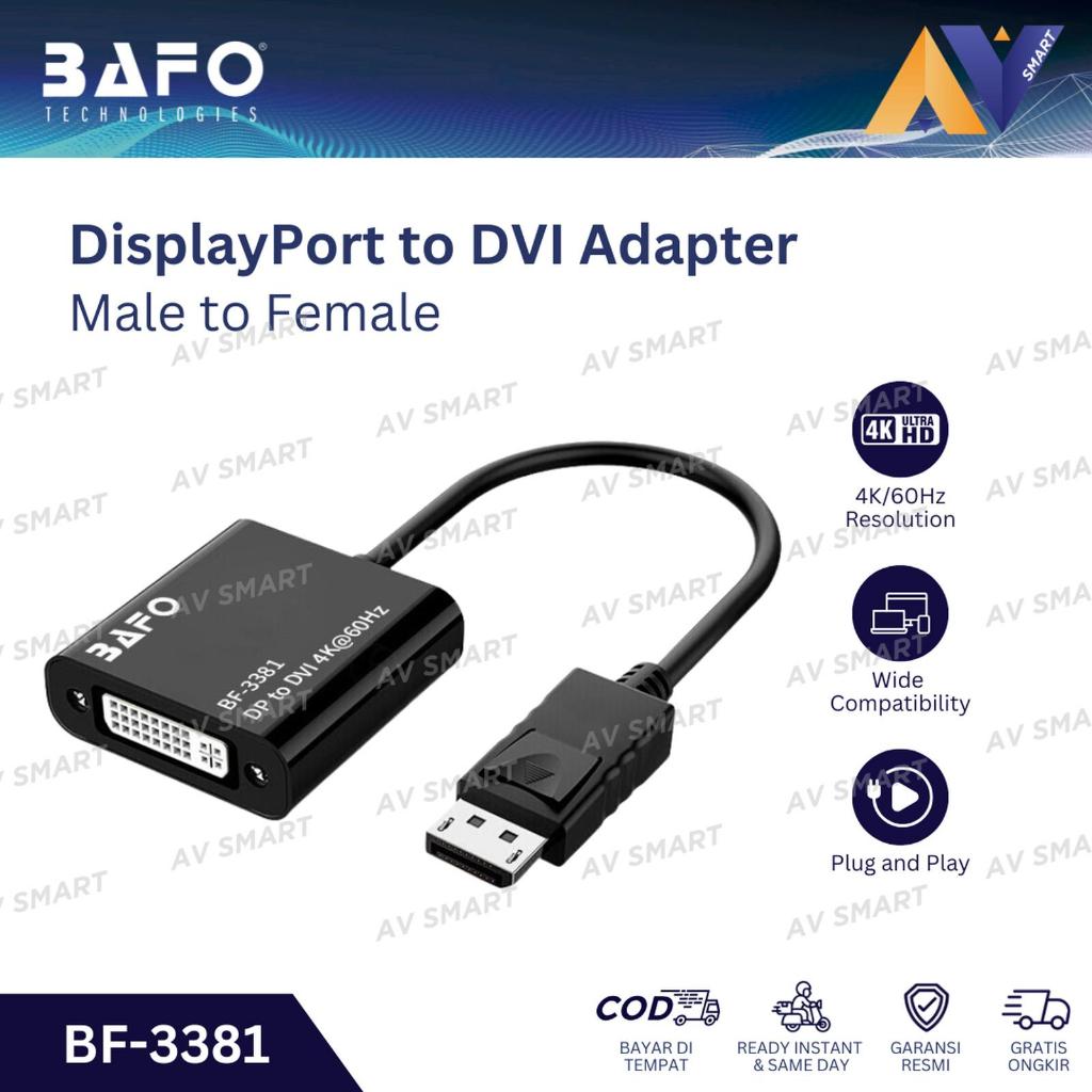 BAFO DisplayPort (DP) เป็น DVI Adapter 4K BF-3381