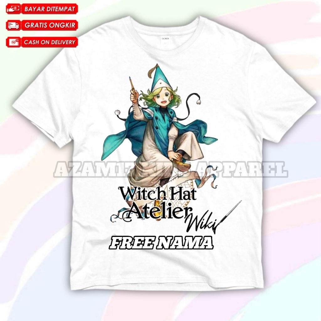 เสื้อยืดเด็ก Anime Witch Hat Atelier Coco Character Free Name / เสื้อยืดเด็ก Anime Witch Hat Atelier