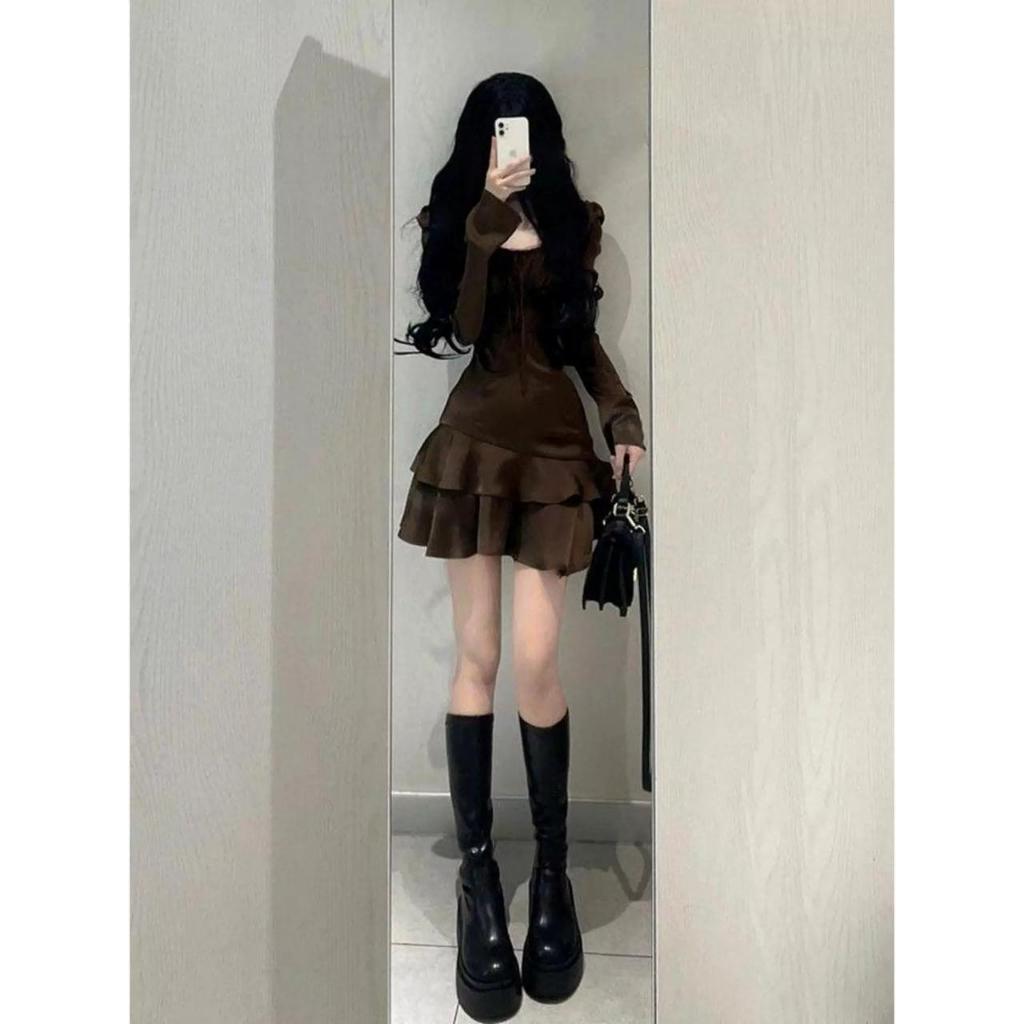 CANDY Mini Sleeve Talyen Dress with Drawstring Chest / Mini Dress Import DD-38834