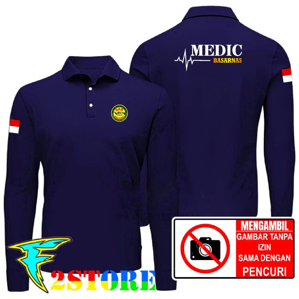 เสื้อยืดคอปกโปโล - BASRNAS MEDIC DIGITAL SCREEN PRINTING DTF F2ASTORE