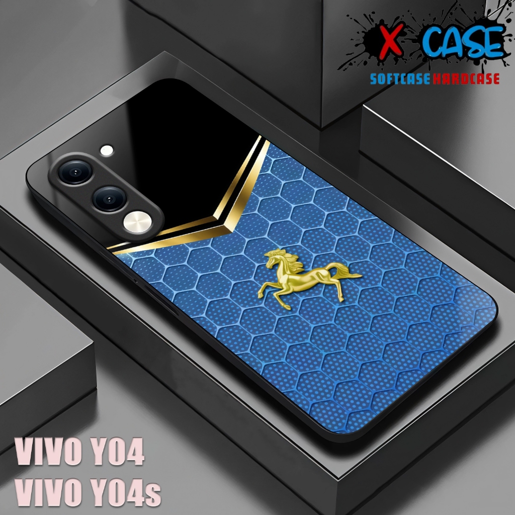 HP VIVO Y04 Softcase VIVO Y04S เคสเคลือบเงาปลอกกระจกเงาตัวป้องกันโทรศัพท์อุปกรณ์เสริมโทรศัพท์