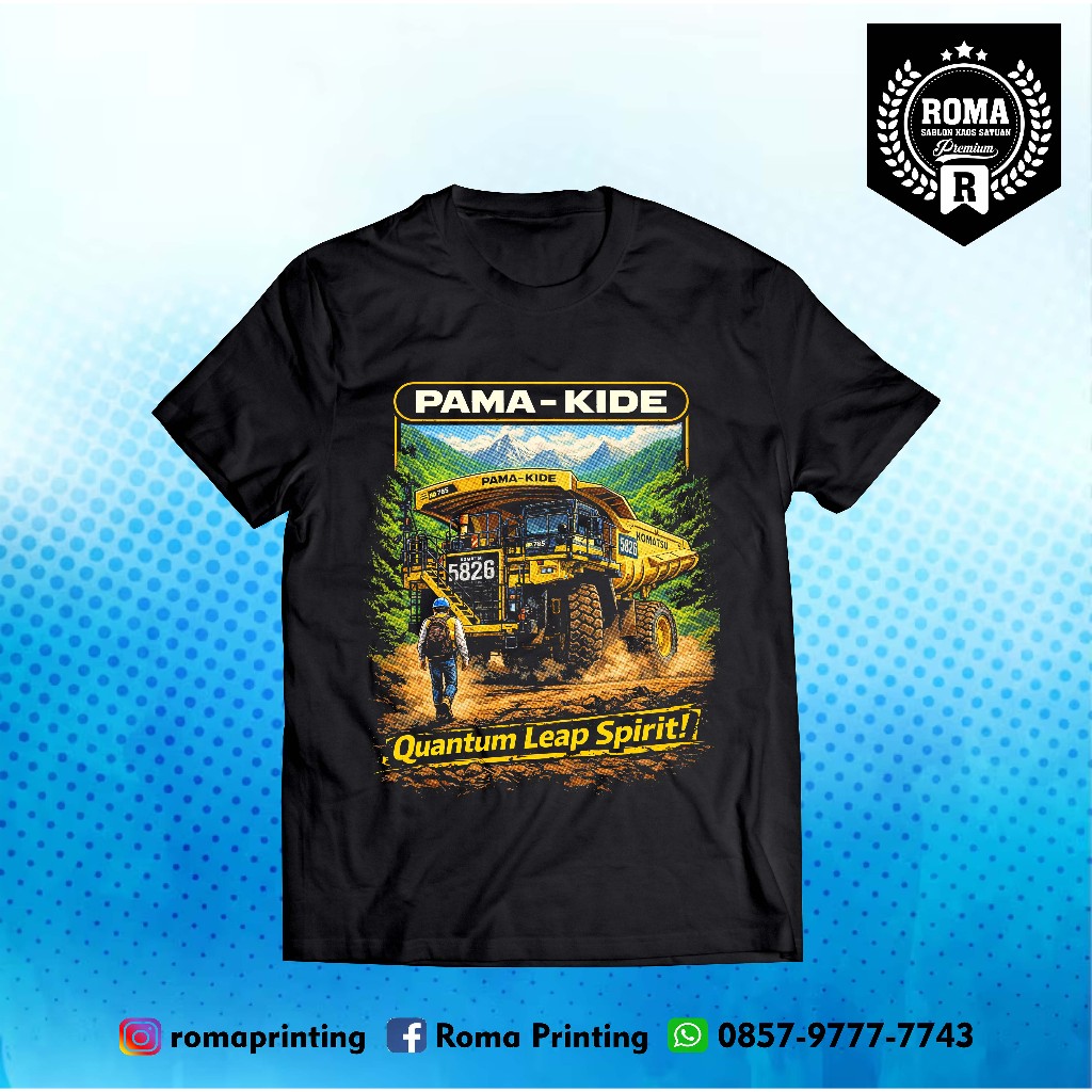 PAMA KIDO Komatsu HD785-8 เสื้อยืดเด็ก Mining