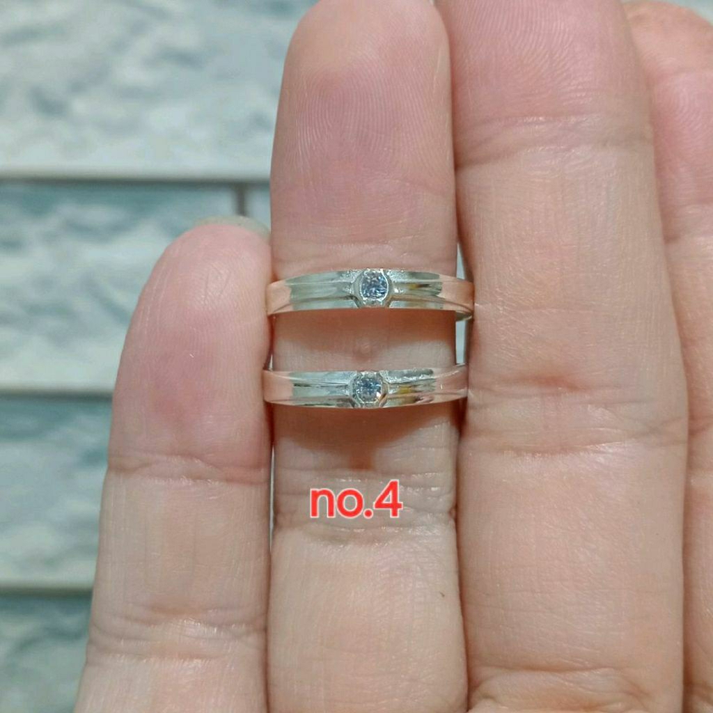 COUPLE RING / COUPLE RING / WEDDING RING / WEDDING RING NO.4 (เงิน 925)