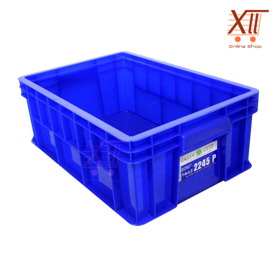 LEAF สีเขียว 2245 P CONTAINER BOX 42.8 x 28.2 x 16 CM กล่องเก็บของพลาสติกอเนกประสงค์