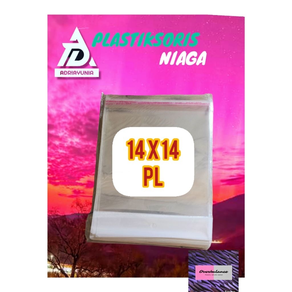 Opp Display Plastic 14x14 - Opp Plastic Perlis 14 x 14 - สติ๊กเกอร์ Opp Plastic 14x14 - Opp Plastic 