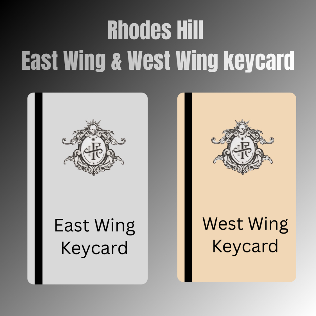 Resident Evil 9 Requiem Rhodes Hill East wing และ West Wing Keycard