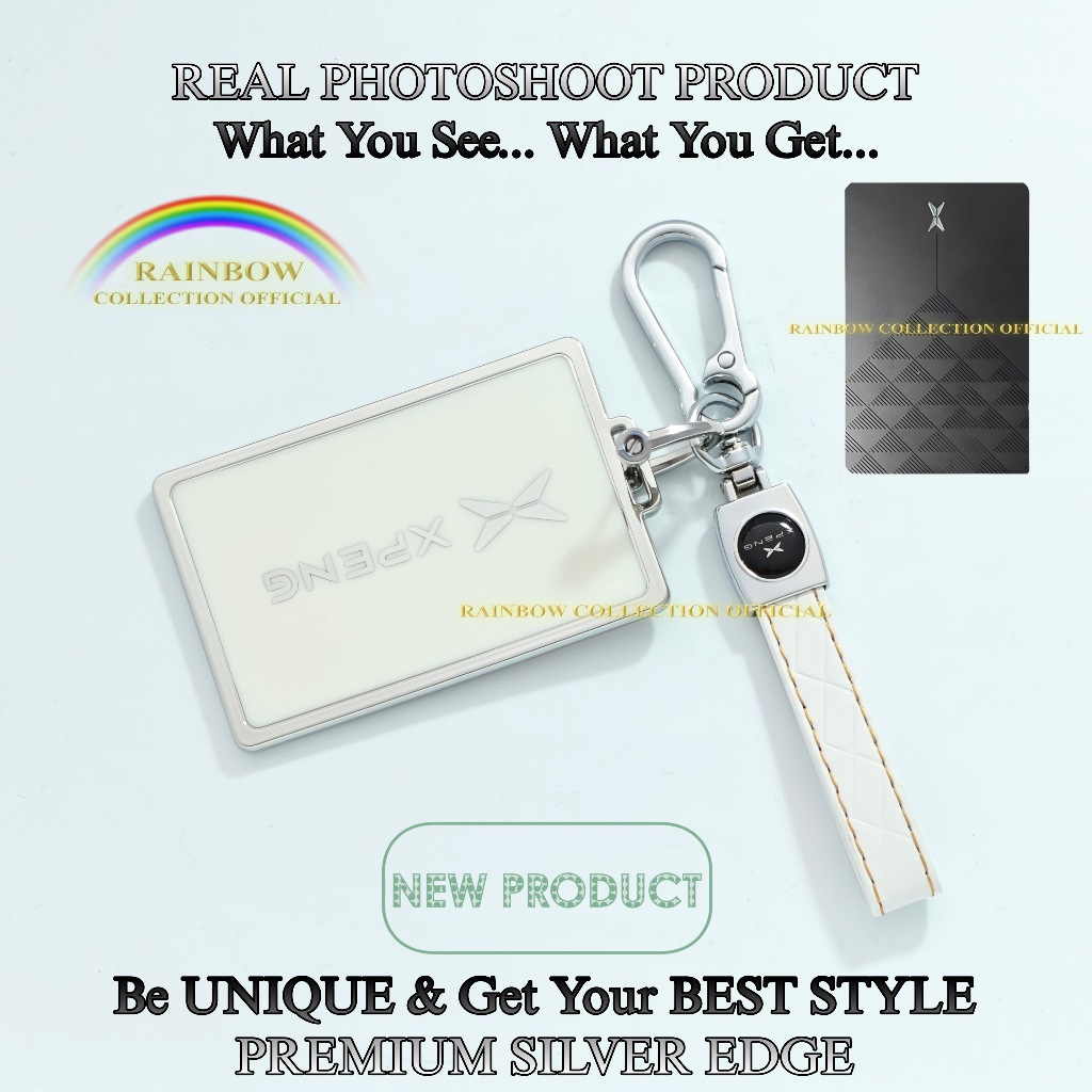 XPENG G6 EV XPENG X9 EV Premium Silver Edge Car NFC CARD ฝาครอบกุญแจ