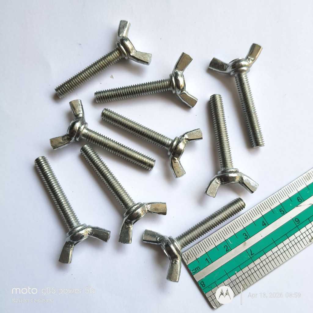 M6x35 Wing Bolt M6 x 40 Butterfly Bolt / Butterfly / Ear / Wing