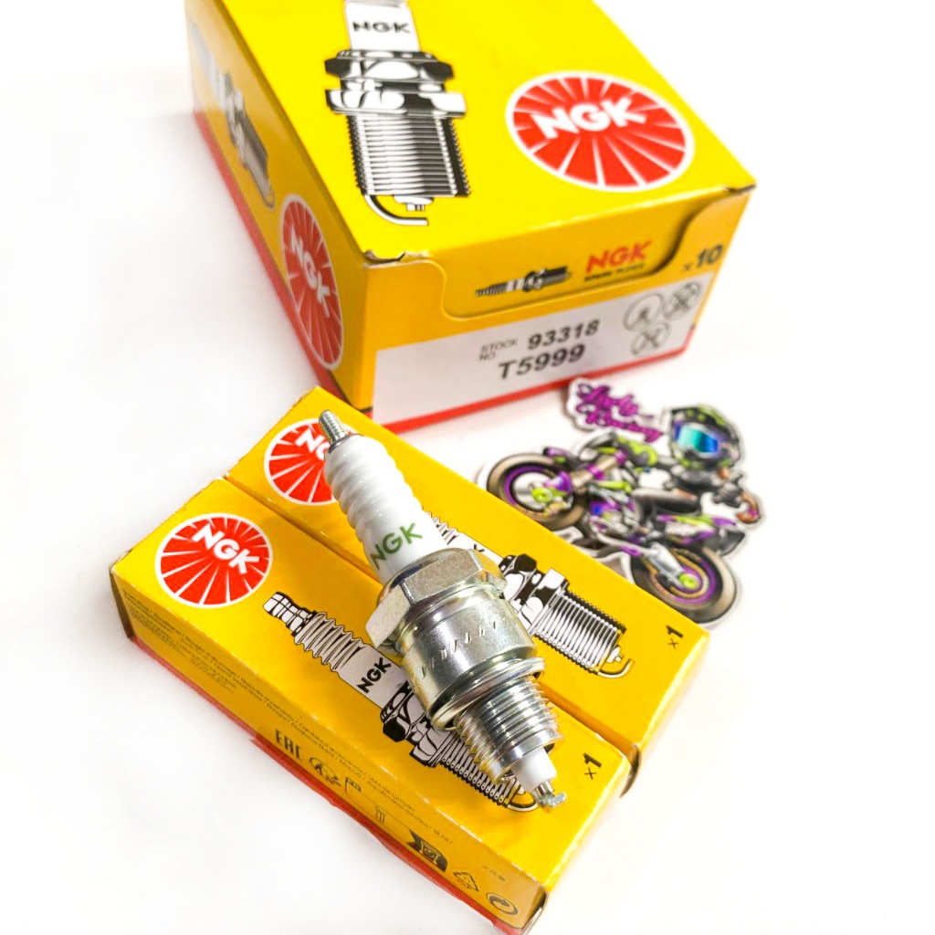 NGK SPARK PLUGS VESPA SHORT THREAD T5999
