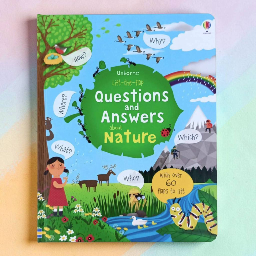 Usborne Lift-The-Flap คําถามและคําตอบเกี่ยวกับธรรมชาติ