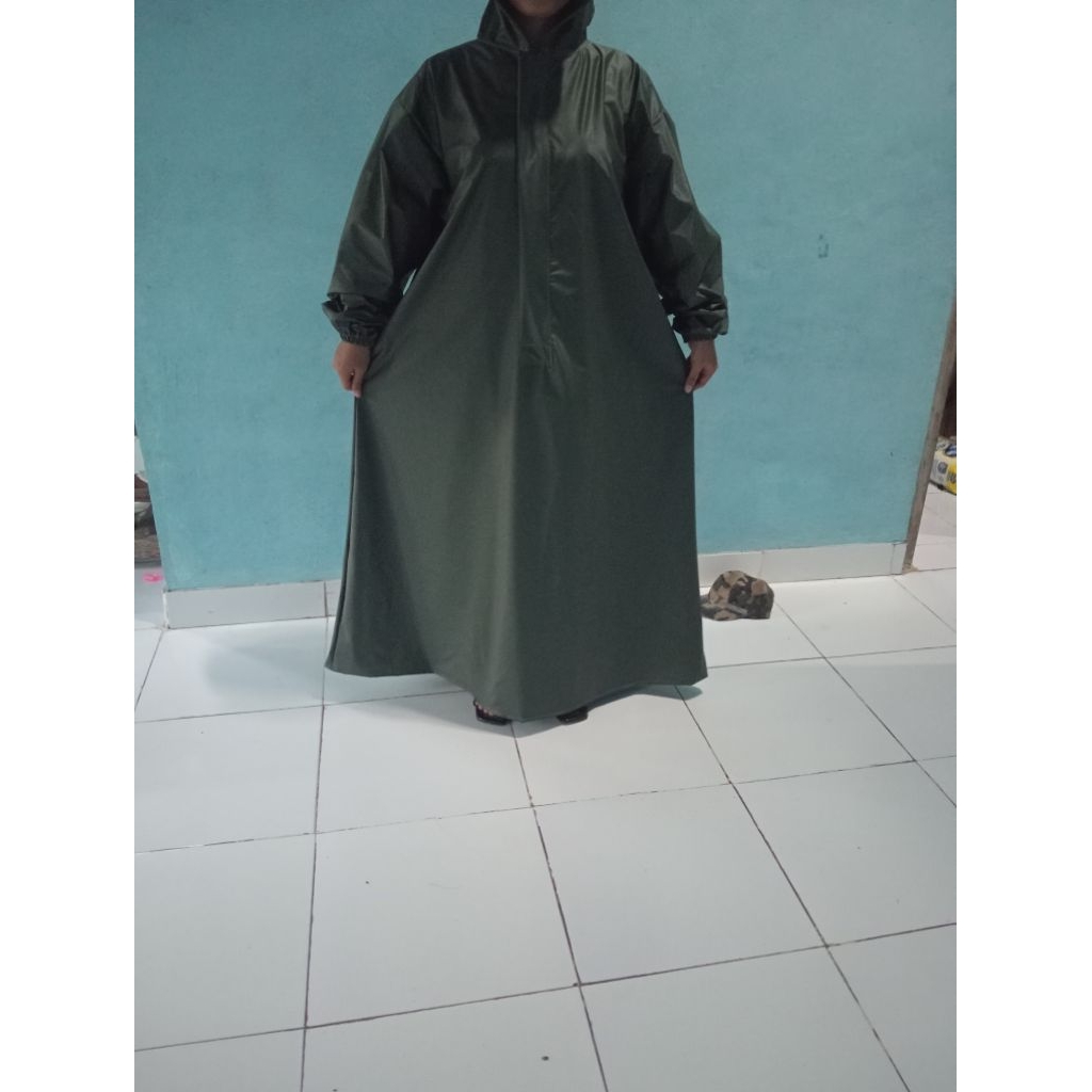 RAINCOAT GAMIS QUALITY PREMIUM PVC MATERIAL THICK ELASTIC RUBBER