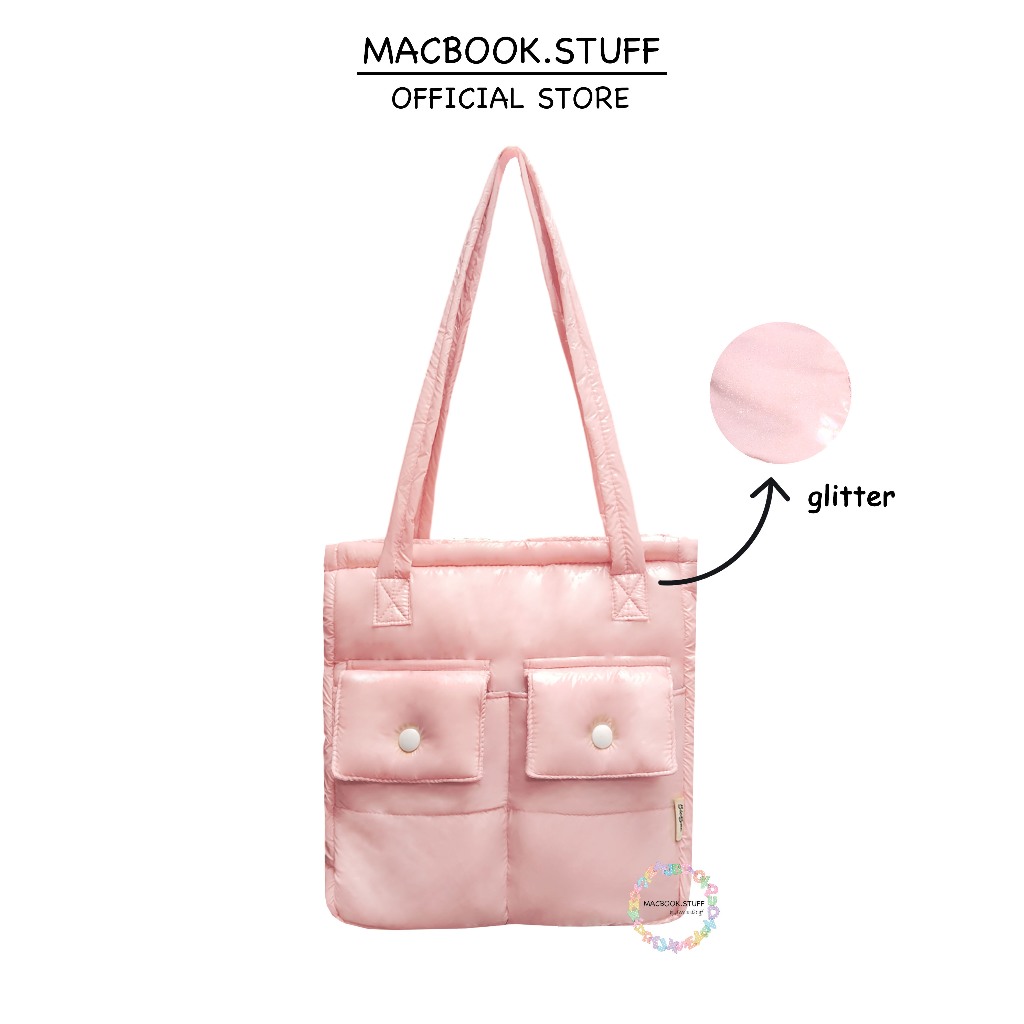 ไหล่ PILLOW FLUFFY IPAD PUFFY TABLET BAG PARACHUE กันน้ํา BUMPER PUFF PUFFER COLLEGE SCHOOL WORK ผู้
