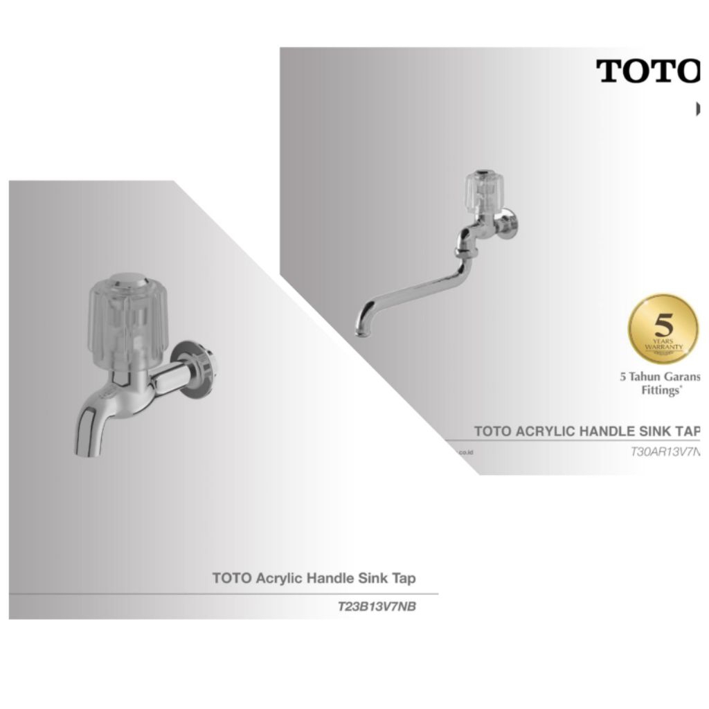 TOTO ก๊อกอ่างล้างจาน T23B13V7NB / T30AR13V7N / TOTO อะคริลิคจับ Sink Tap / Water Tap / Wall Tap Orig