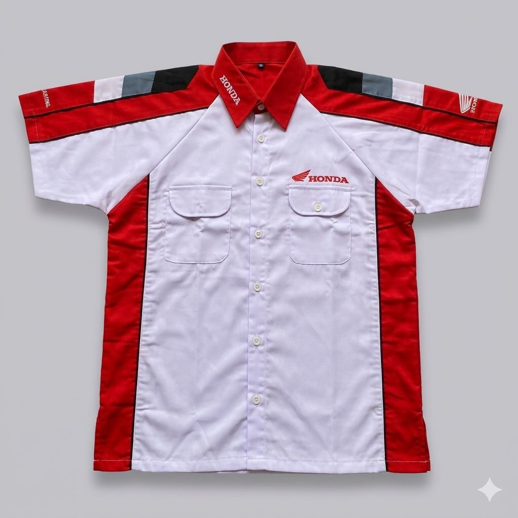 เสื้อเชิ้ต Honda/FLP PLAIN (เขียนหน้าอกขวา) สําหรับผู้ชาย