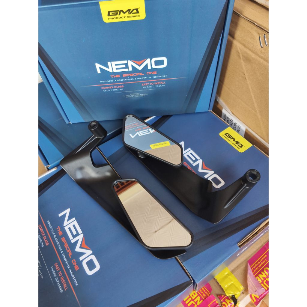 Nemo Eclipse Winglet Mirror V4 PNP Nmax Vario Pcx Beat Adv Scoopy Universal Motor