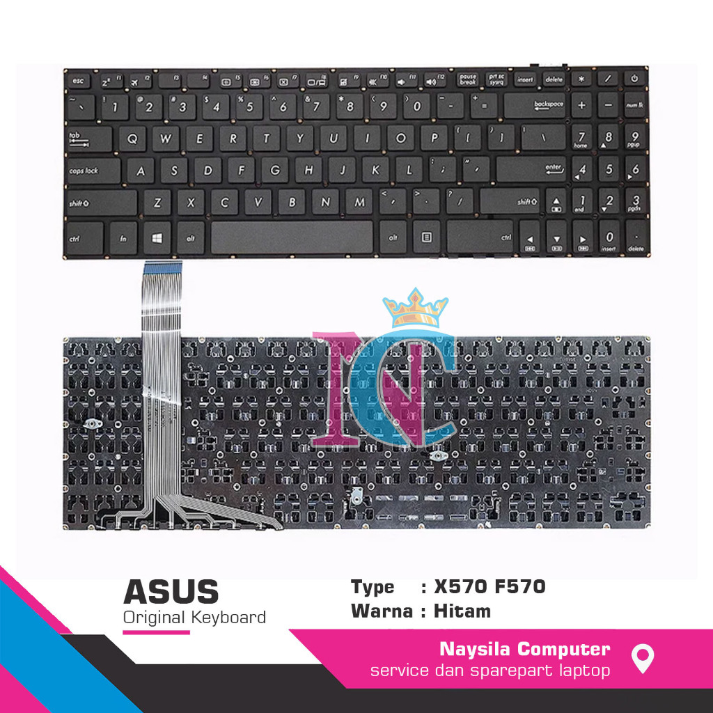 Asus X570 X570U X570D X570Z F570 FX570 YX570 YX570UD YX570ZD FX570UD คีย์บอร์ด