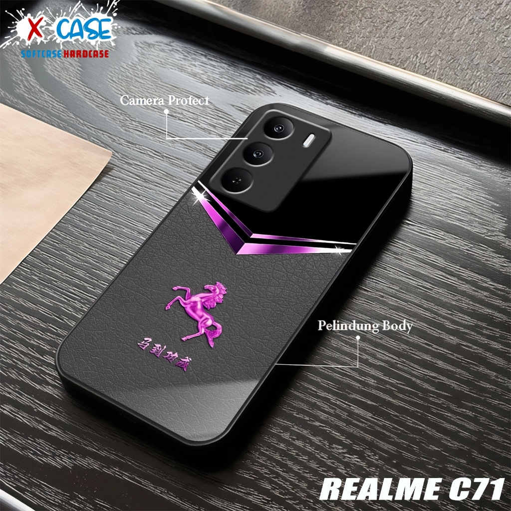 HP REALME C71 Softcase REALME C71 เคสเคลือบเงาปลอกกระจกเงาตัวป้องกันโทรศัพท์อุปกรณ์เสริมโทรศัพท์
