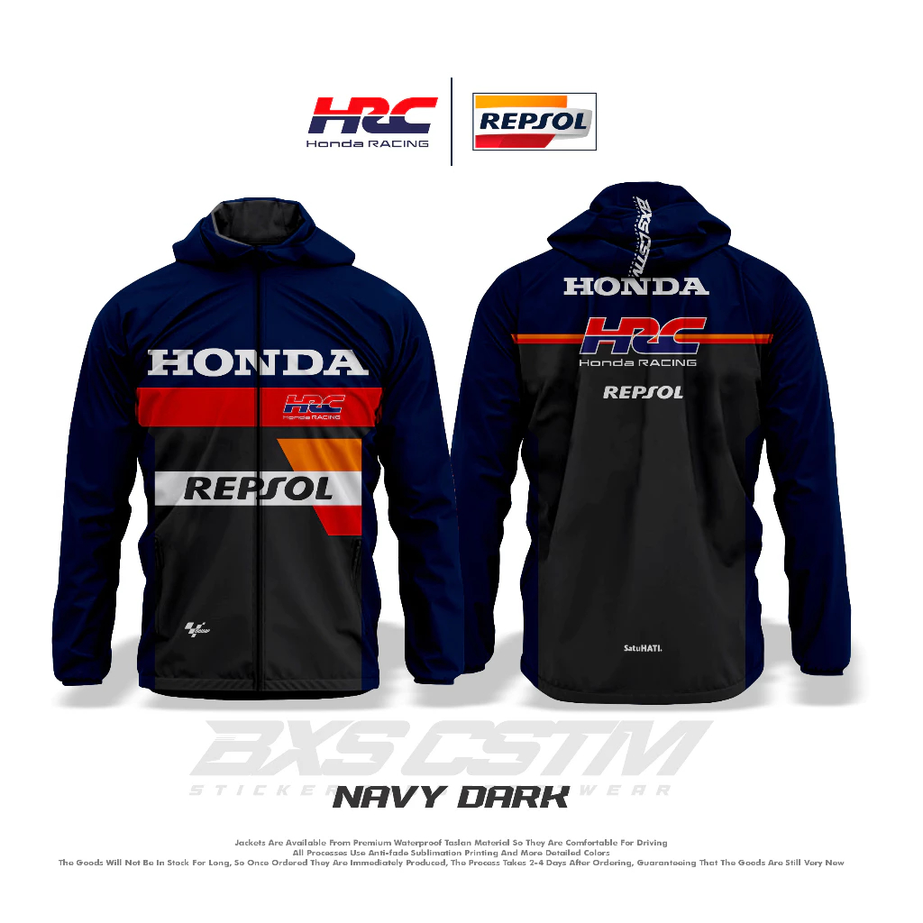 เสื้อแจ็คเก็ตรถจักรยานยนต์สําหรับทัวร์ SUNMORI RIDING LIVERY MOTOGP และ WSBK HONDA RACING HRC