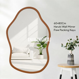 Cermin Aesthetic / Cermin Abstrak untuk Dekorasi Ruangan Unik & Modern – Model Haruki, Hiraku, dan Riku by inibingkai