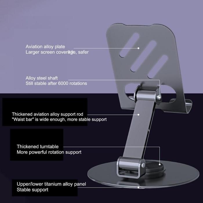 FG HOLDER METAL 360 ขาตั้ง HP 360 องศา DEGREE MULTIFUNCTIONAL DESKTOP METAL BRACKET ROTARY HANDPHONE