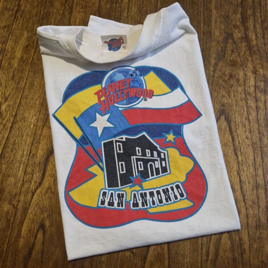 เสื้อยืดวินเทจ Planet Hollywood San Antonio 1991